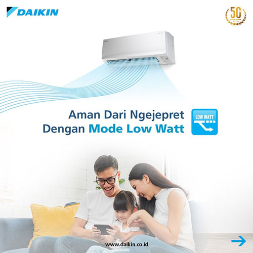 Daikin AC Flash Inverter Wall Mounted Split Thailand 3/4 PK - FTKQ20UVM4